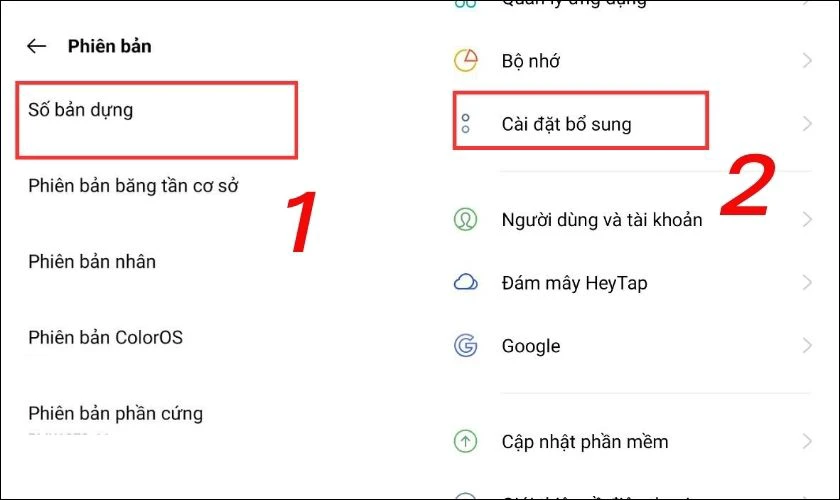 Nhấn nhiều lần vào Số bản dựng để mở Tùy chọn nhà phát triển