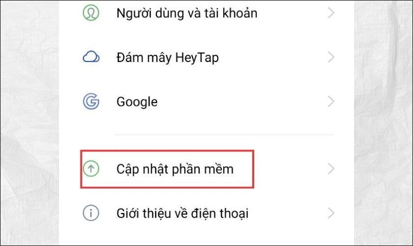 Cập nhật phần mềm và hệ điều hành là cách làm điện thoại OPPO chạy mượt hơn