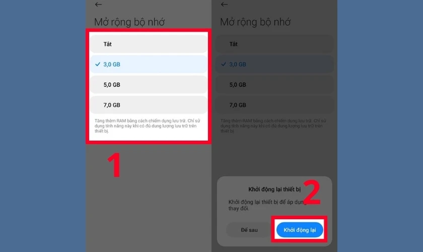 Cài đặt bổ sung
