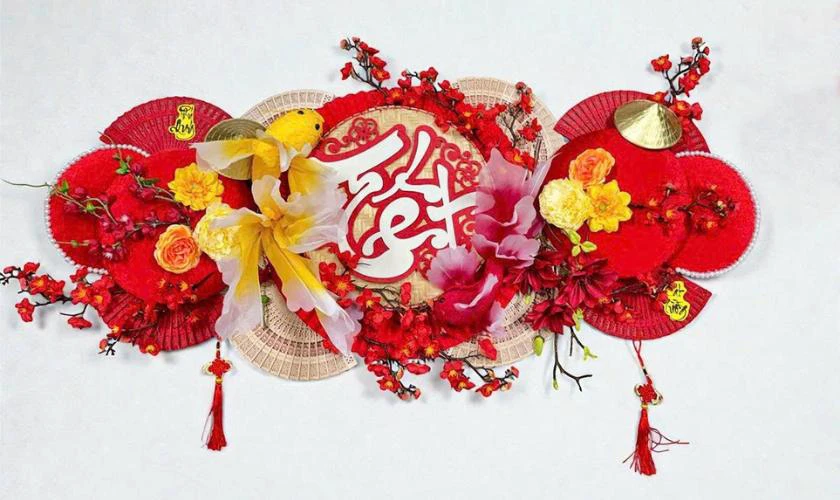 Cách làm mẹt trang trí Tết 2026 với quạt