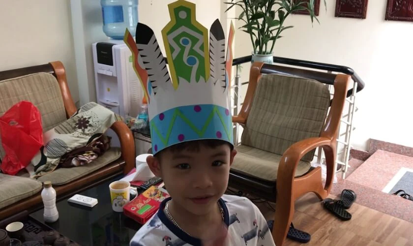 Làm mũ Hùng Vương nhanh chóng trong 5 phút