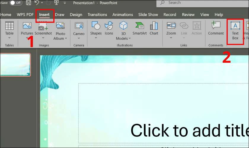 Bước 3: Nhập nội dung vào slide
