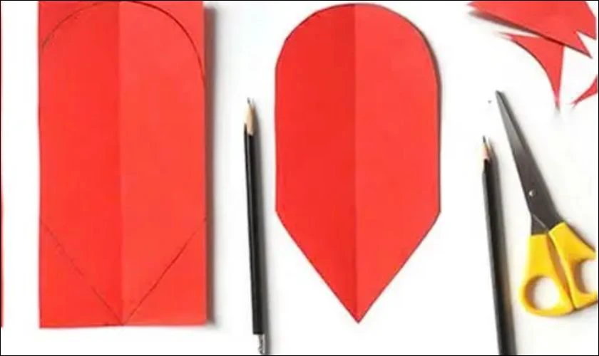 Vẽ và cắt giấy theo hình minh họa