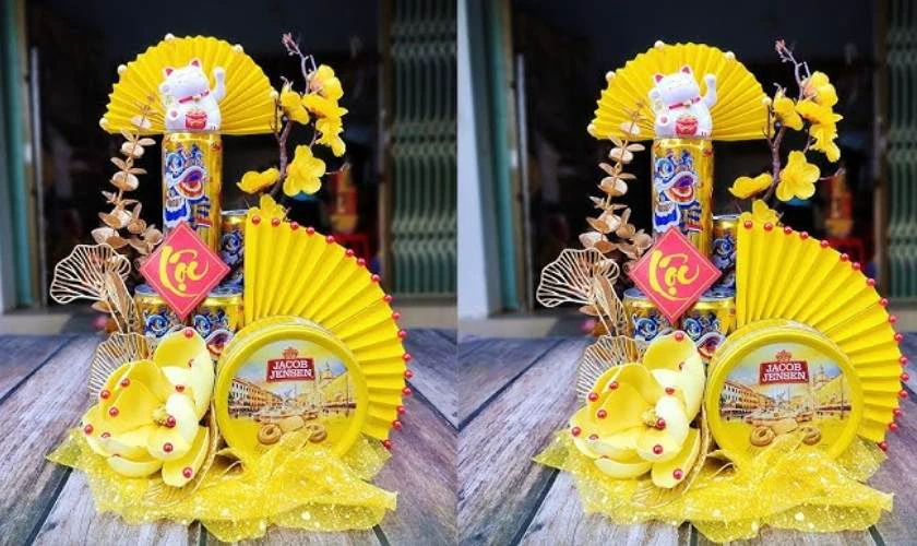 Làm tháp Pepsi trang trí nhà cửa mừng Xuân