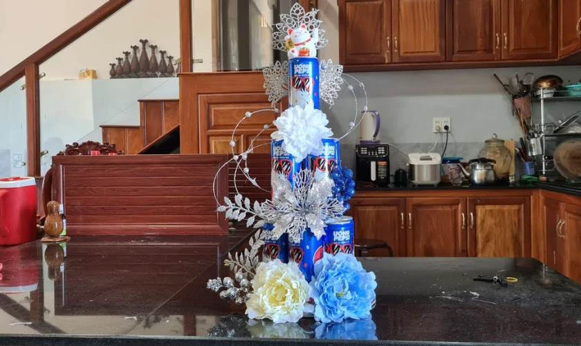 Làm tháp nước ngọt Pepsi chưng Tết 2026