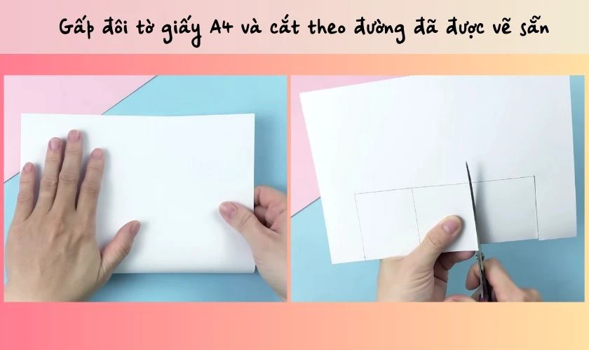 Cách làm thiệp 20/11 bằng giấy A4 đơn giản 3D