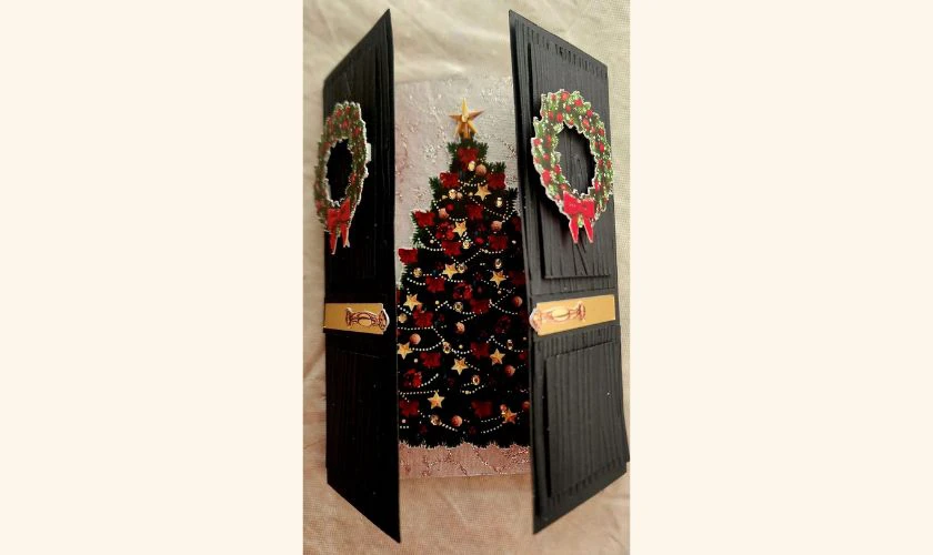 Thiệp Noel mô hình cây thông