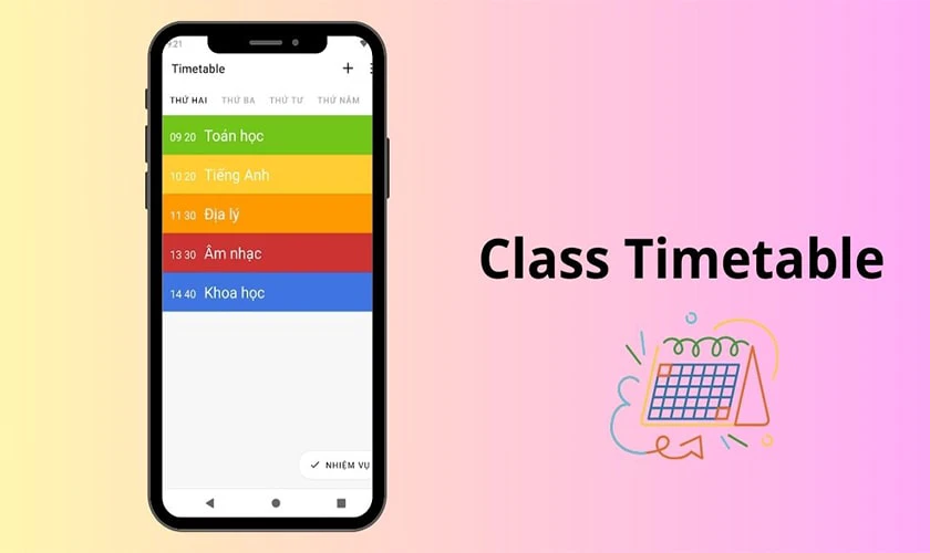 Top 6 ứng dụng có cách làm thời khóa biểu trên điện thoại đơn giản nhất