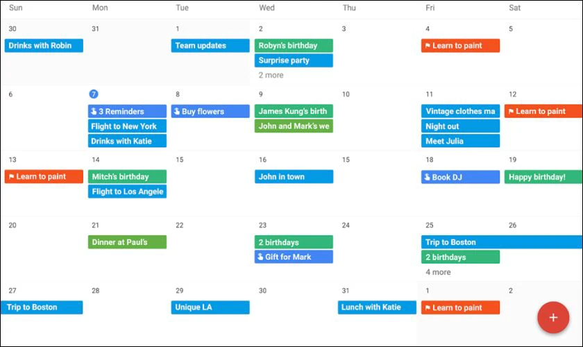 Google Calendar là công cụ lập lịch miễn phí phổ biến nhất