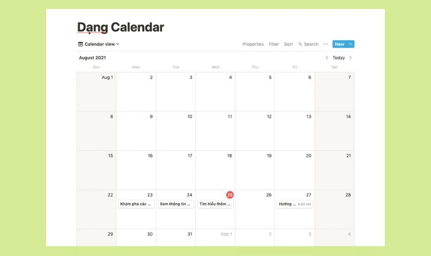 Notion là nền tảng đa năng, cho phép tạo bảng, checklist và ghi chú
