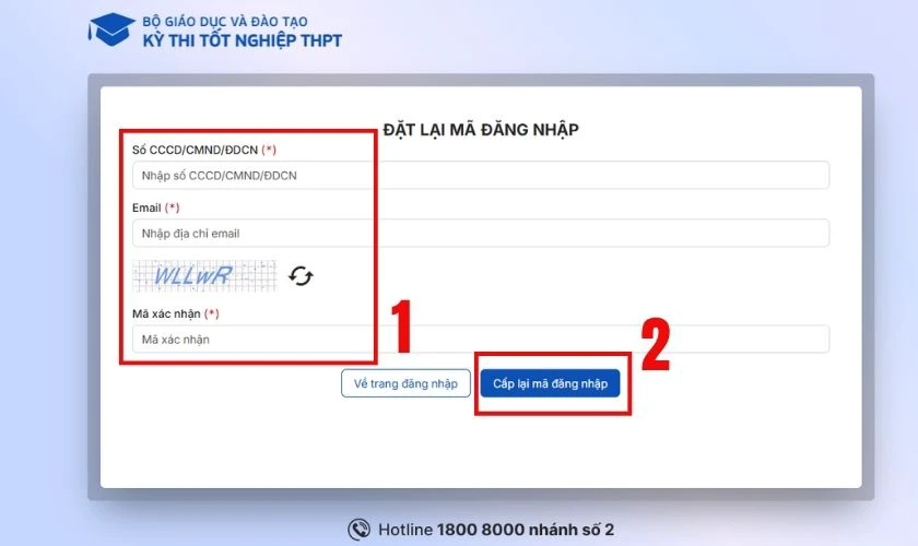 Nhập thông tin xác thực