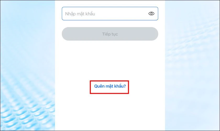 Cách lấy lại mật khẩu Zalo trên điện thoại
