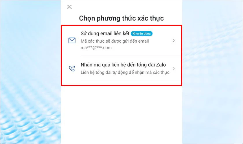 Cách lấy lại mật khẩu Zalo khi ở nước ngoài