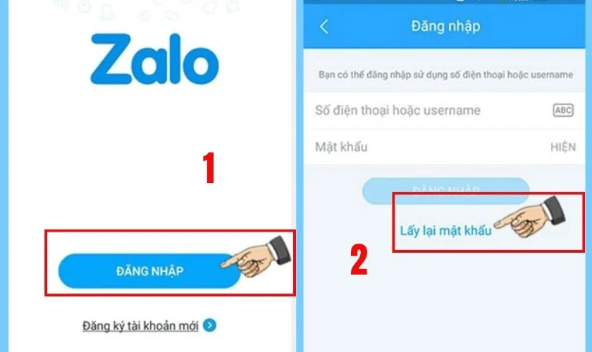 Quên mật khẩu đăng nhập Zalo và cách lấy lại trên điện thoại