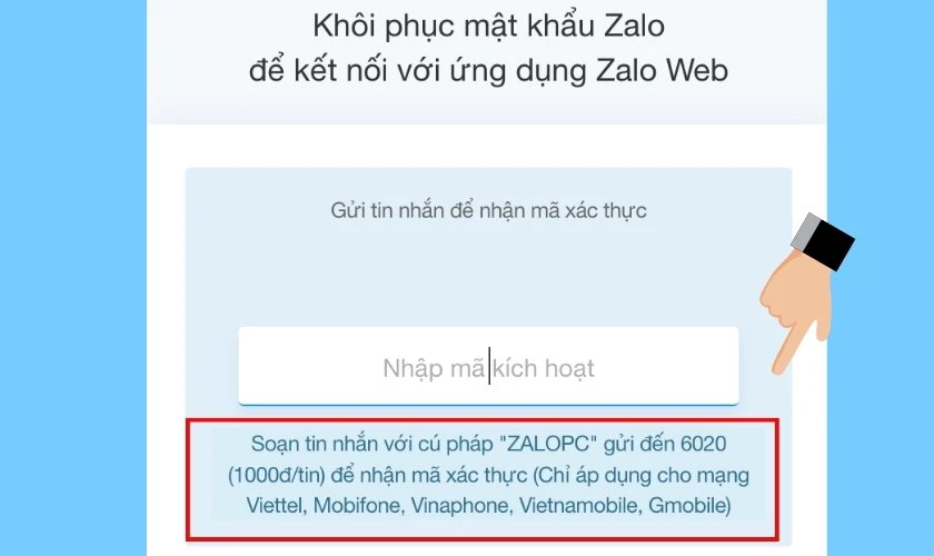 Làm thế nào khi quên mật khẩu Zalo và bị thông báo quá số lần quy định?