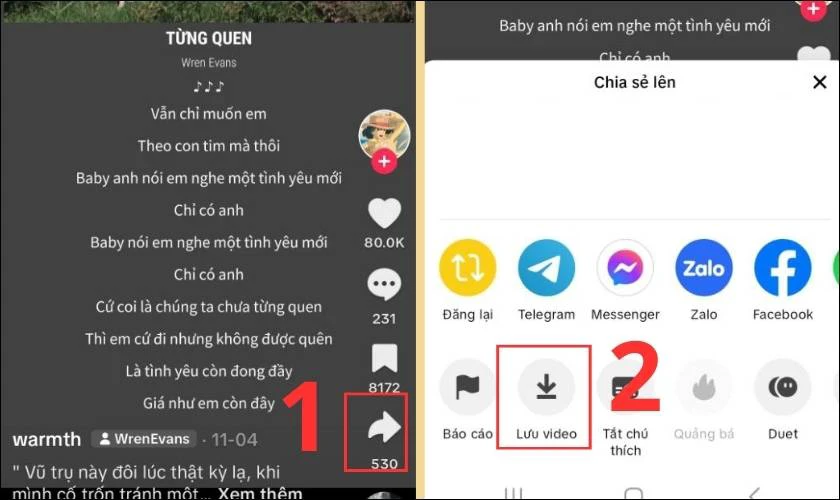 Truy cập Tiktok và tải về video