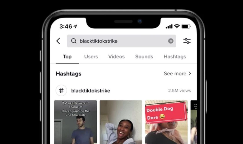 Sử dụng hashtag thịnh hành