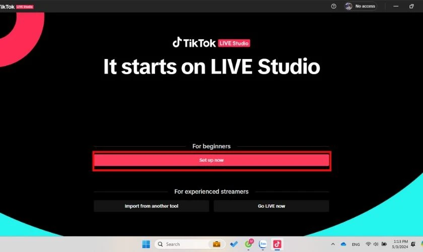 Cách thiết lập LIVE Studio trên TikTok
