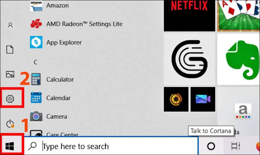 Cách mở bàn phím ảo trên laptop DELL bằng Setting