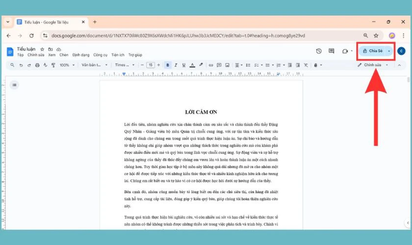 Cách khóa quyền chỉnh sửa trên Google Docs