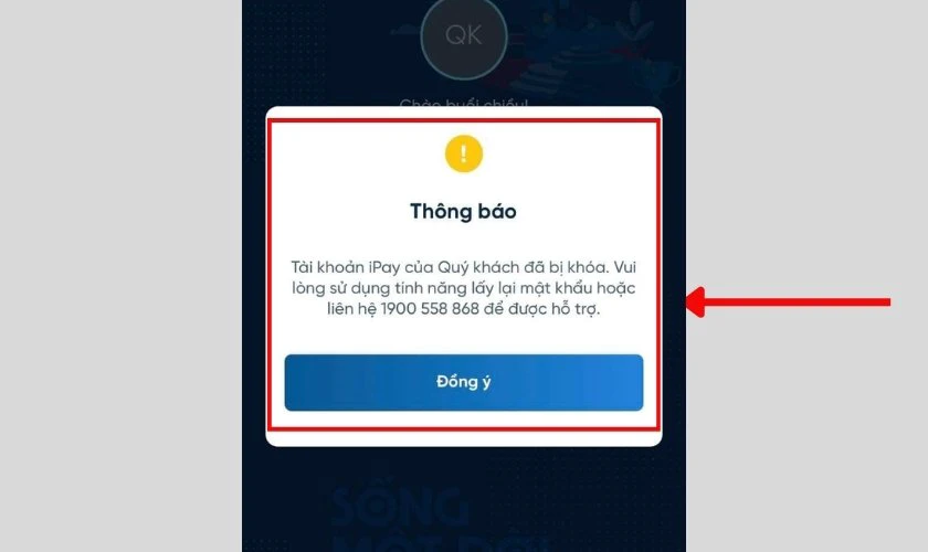 Lệnh khóa tài khoản VietinBank iPay của cơ quan chức năng