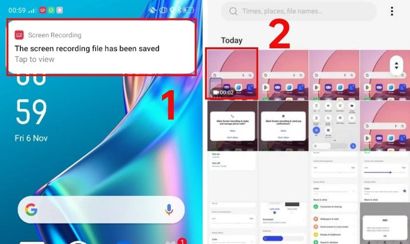 Tìm thấy trong mục Video trong Tệp của tôi