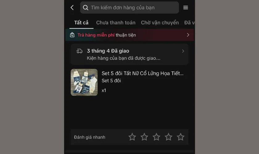Xem chi tiết trạng thái giao hàng