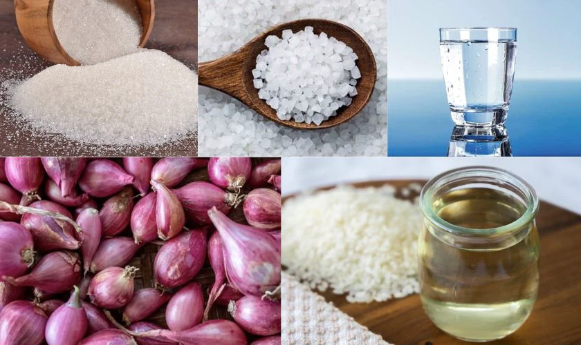 Cách muối dưa hành tím ngày Tết 2026: Chuẩn bị nguyên liệu