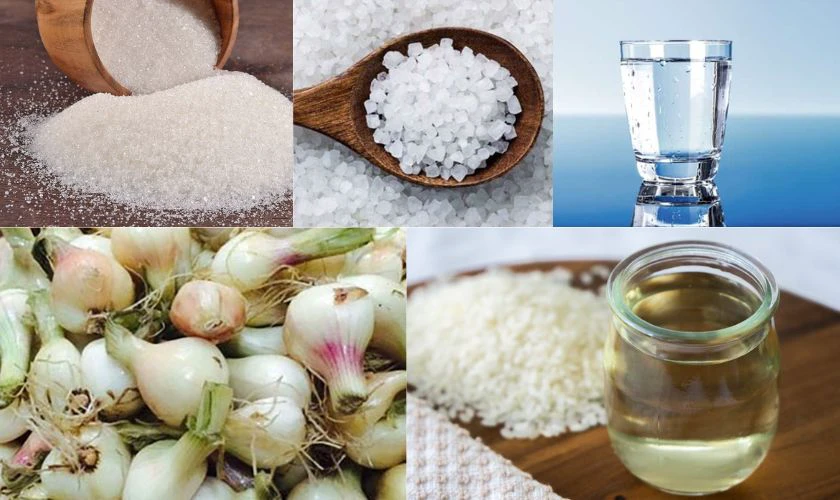 Cách muối dưa hành chua ngọt ngày Tết 2026: Chuẩn bị nguyên liệu