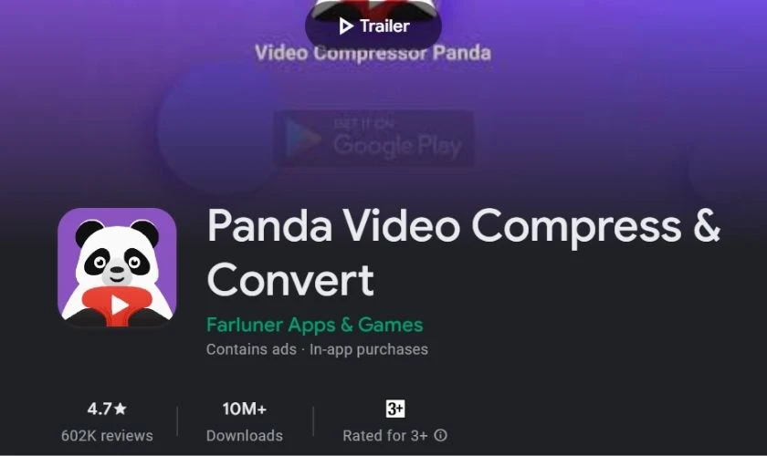 Nến video bằng ứng dụng Panda Video Compressor