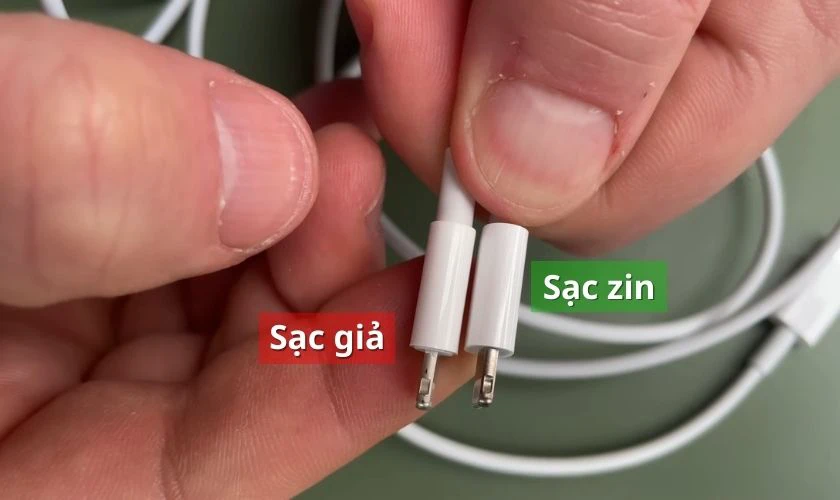 Nhận biết cáp sạc iPhone chính hãng qua kiểu dáng thiết kế