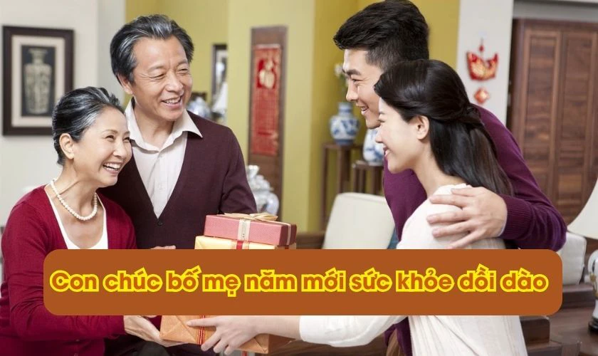 Cách nói khi biếu quà Tết bố mẹ vợ 2026 ngắn gọn