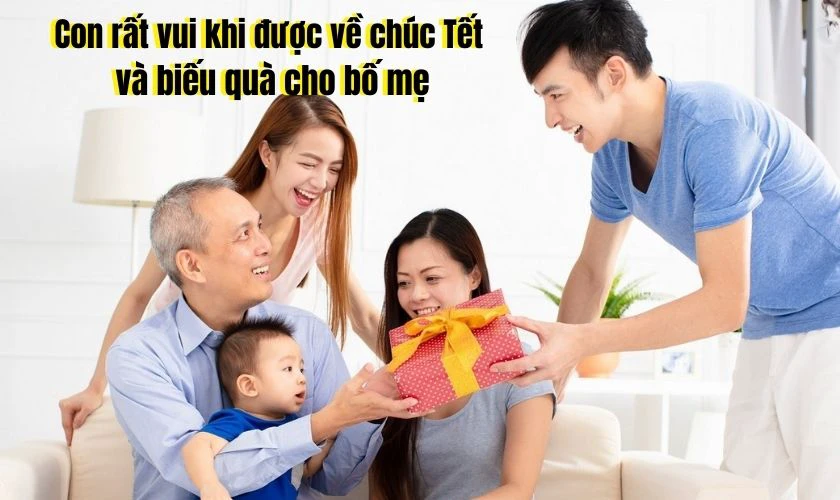 Câu chúc khi biếu quà Tết bố mẹ vợ chân thành, ấm áp