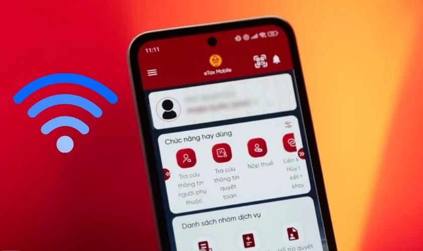 Kiểm tra lại kết nối internet, đảm bảo WiFi hoặc dữ liệu di động hoạt động ổn định