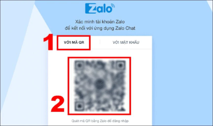 Cách quét mã QR Zalo trên máy tính bằng Zalo web