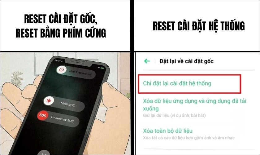 Reset điện thoại OPPO có mất dữ liệu không?