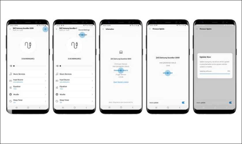 Cách reset loa soundbar Samsung có Wifi