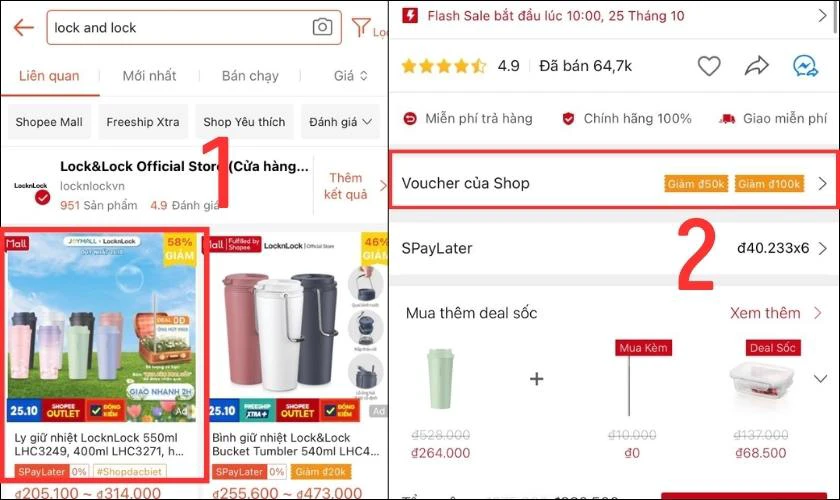 Cách săn mã giảm giá Shopee tại trang sản phẩm