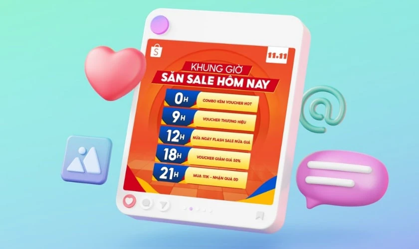 Cách săn sale Shopee theo khung giờ