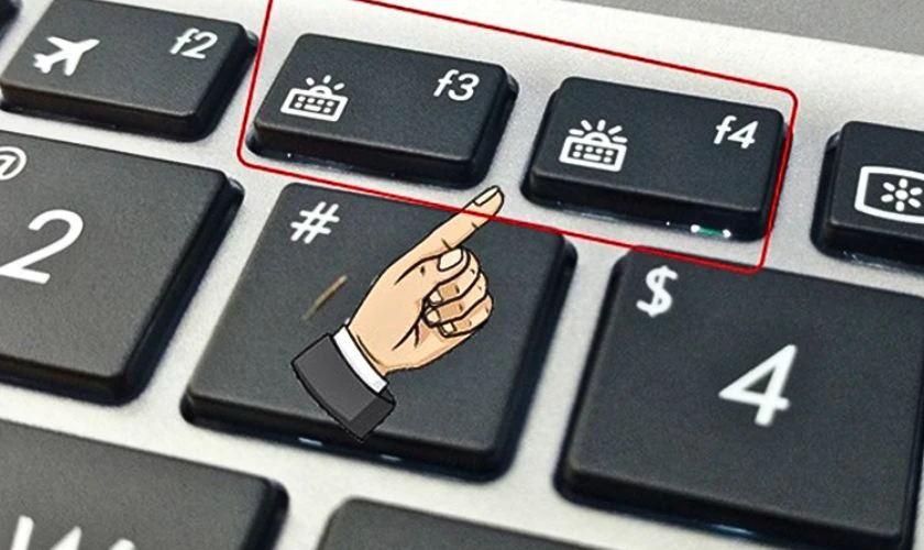 Cách sử dụng bàn phím laptop ASUS Vivobook: Bật đèn nền