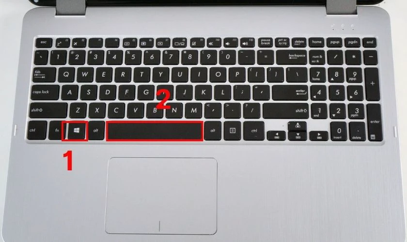 Cách sử dụng bàn phím laptop ASUS Vivobook: Thiết lập ngôn ngữ