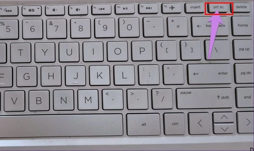 Cách sử dụng bàn phím của laptop ASUS Vivobook để chụp màn hình