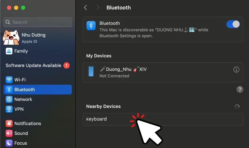 Cách sử dụng bàn phím rời cho laptop hệ MacOS qua Bluetooth