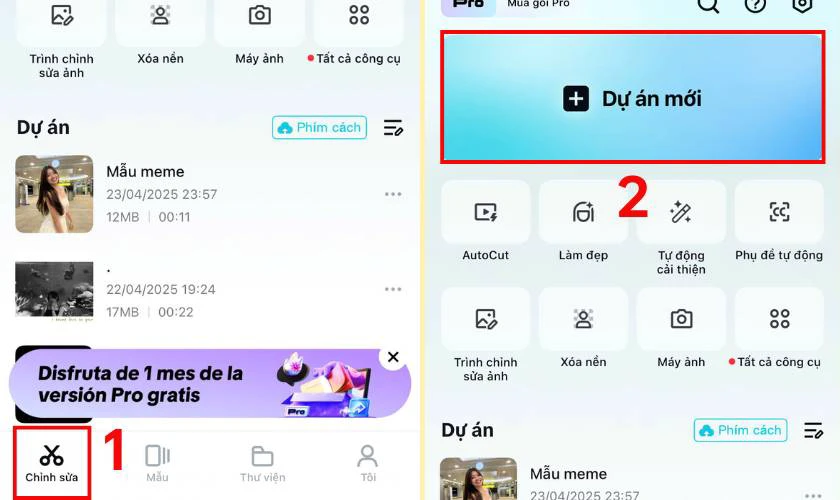 Cách sử dụng CapCut trên điện thoại