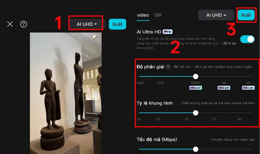 Cách xuất video nét cao, chuẩn đẹp