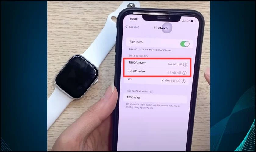 Hướng dẫn cách kết nối đồng hồ thông minh T800 Pro Max với điện thoại
