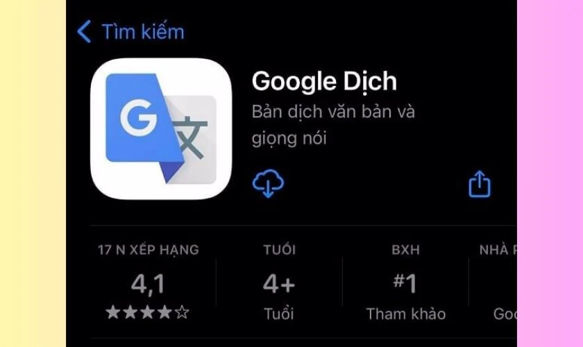 Cách sử dụng Google dịch bằng hình ảnh trên iPhone