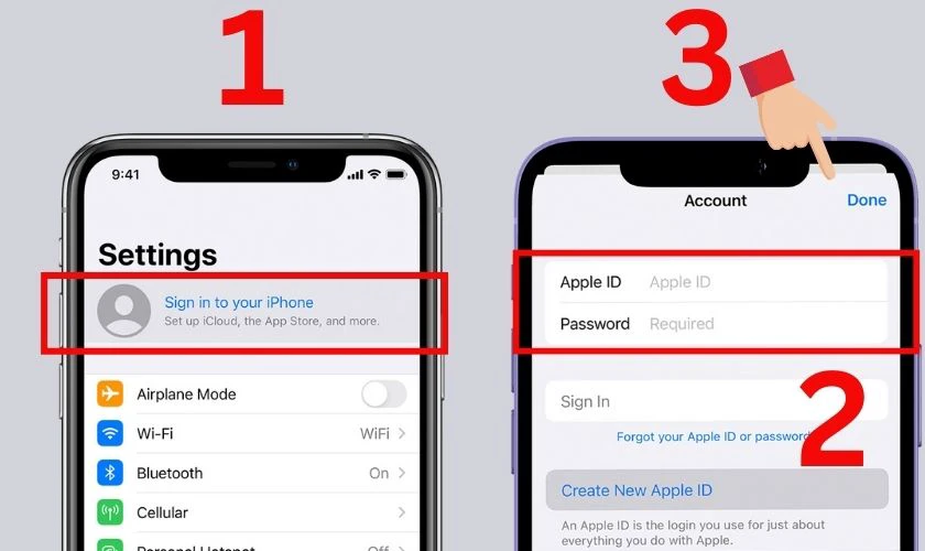 Cách kích hoạt và đăng nhập Apple ID