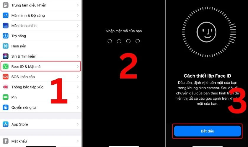 Cách bảo mật iPhone bằng Face ID