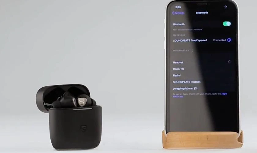 Cách kết nối tai nghe Bluetooth Earbuds SoundPEATS True Capsule 2 đơn giản